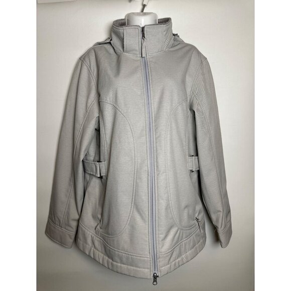 Free Country Faux Fur Lined Jacket Women's, Size Large Gray Faux Fur lining - Picture 6 of 12